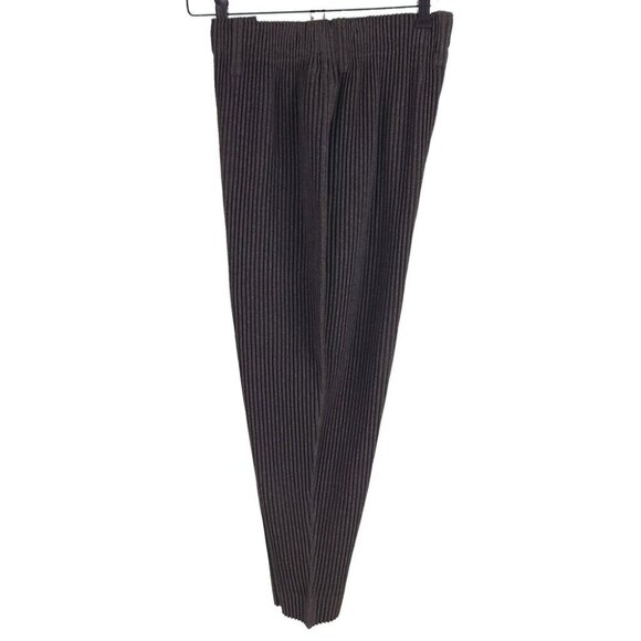Homme Plisse Issey Miyake Pleated Slim Leg Pant Size 2 S Mens Dark Green $519 - Picture 4 of 14